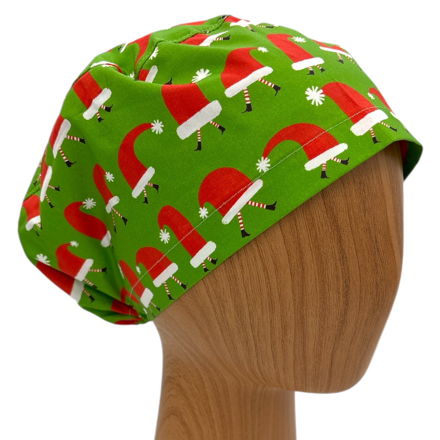 Christmas Santa Scrub Cap - Euro Style