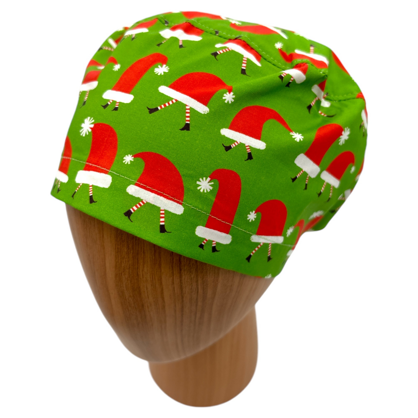 Christmas Santa Scrub Cap - Euro Style