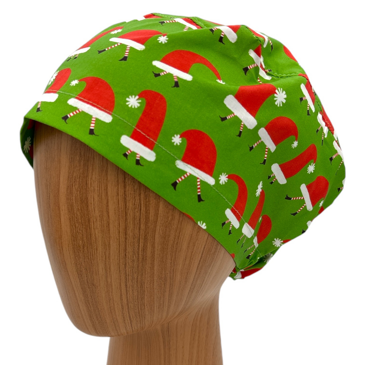 Christmas Santa Scrub Cap - Euro Style