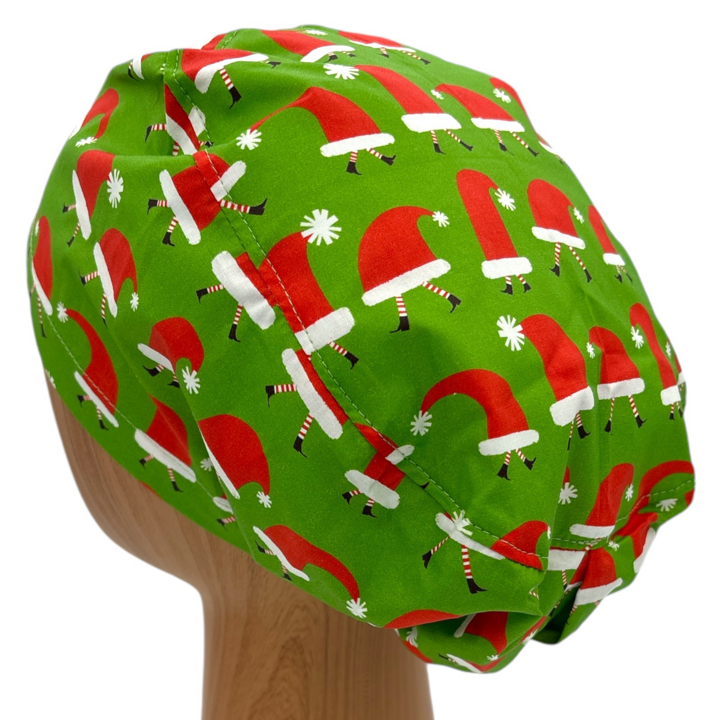 Christmas Santa Scrub Cap - Euro Style