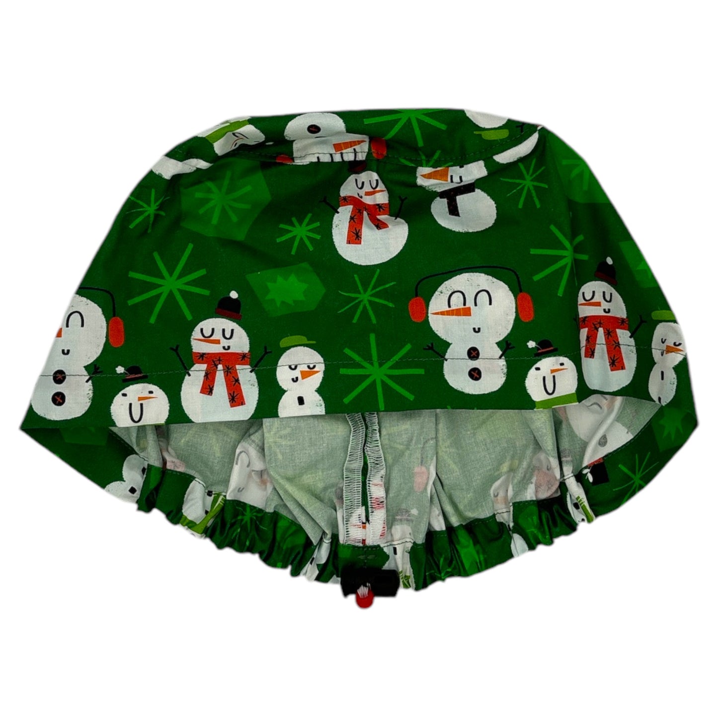 Christmas Snowman Scrub Cap - Euro Style