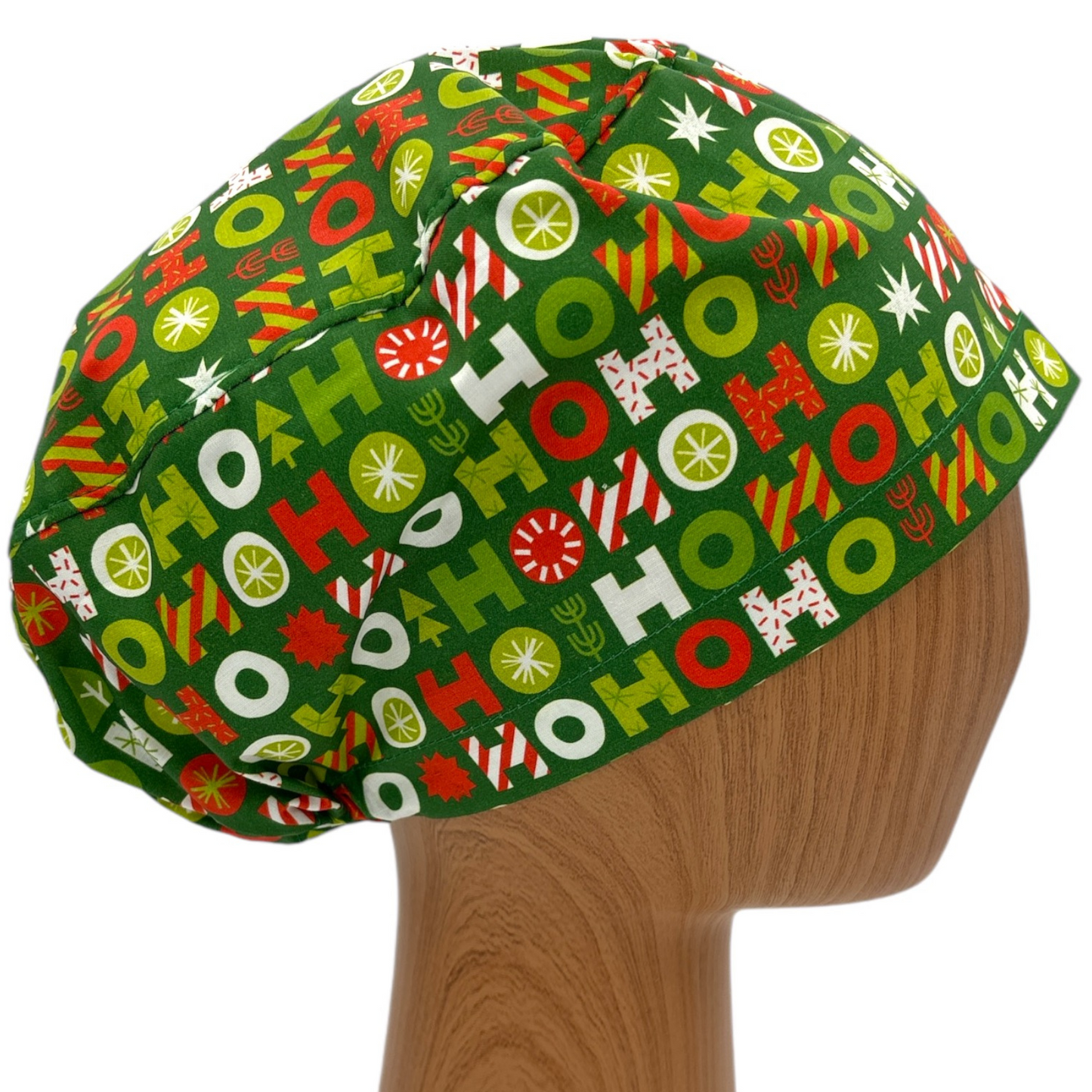 Christmas Scrub Cap - Euro Style
