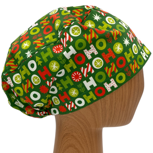 Christmas Scrub Cap - Euro Style