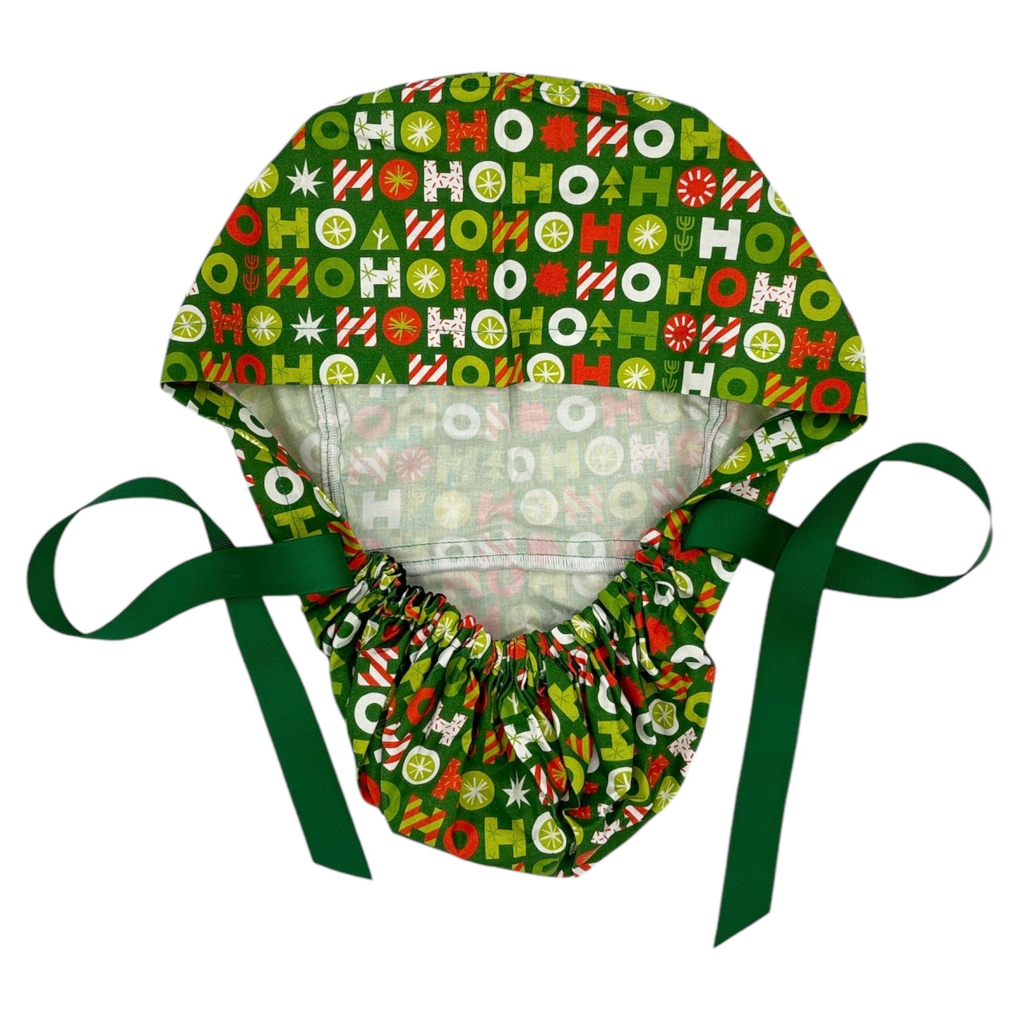Christmas Scrub Cap - Ponytail Style