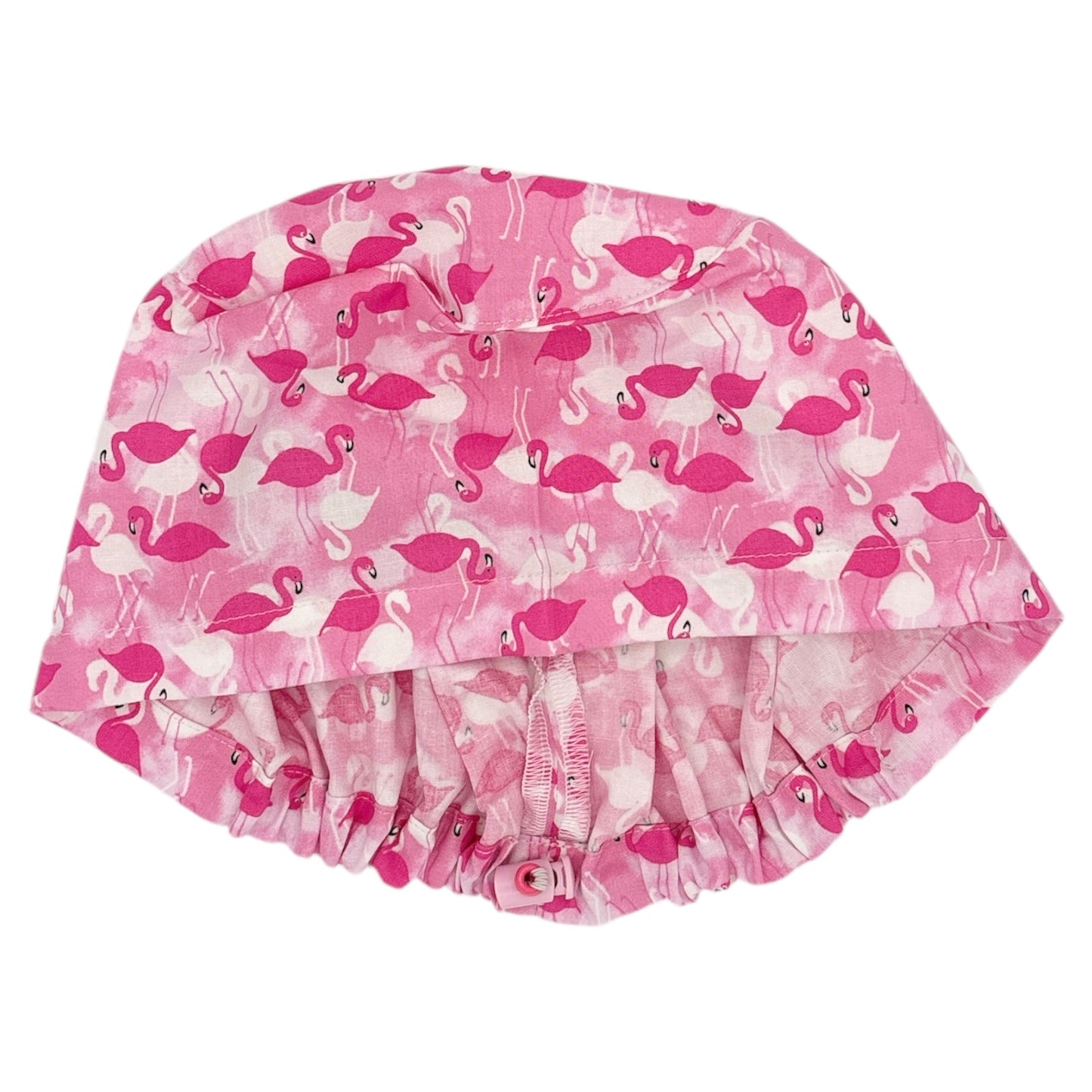 Pink Flamingo Scrub Cap - Euro Style