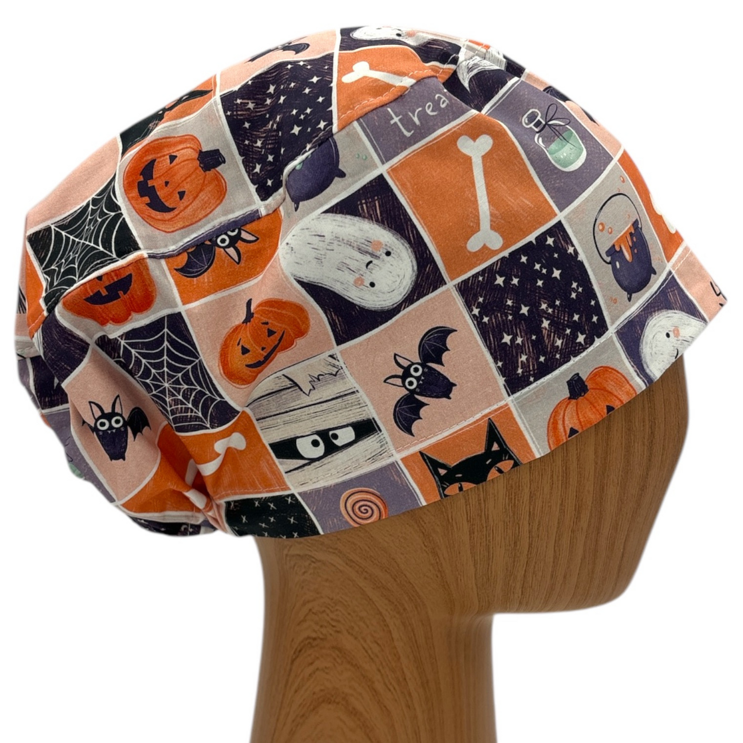 Halloween Scrub Cap - Euro Style