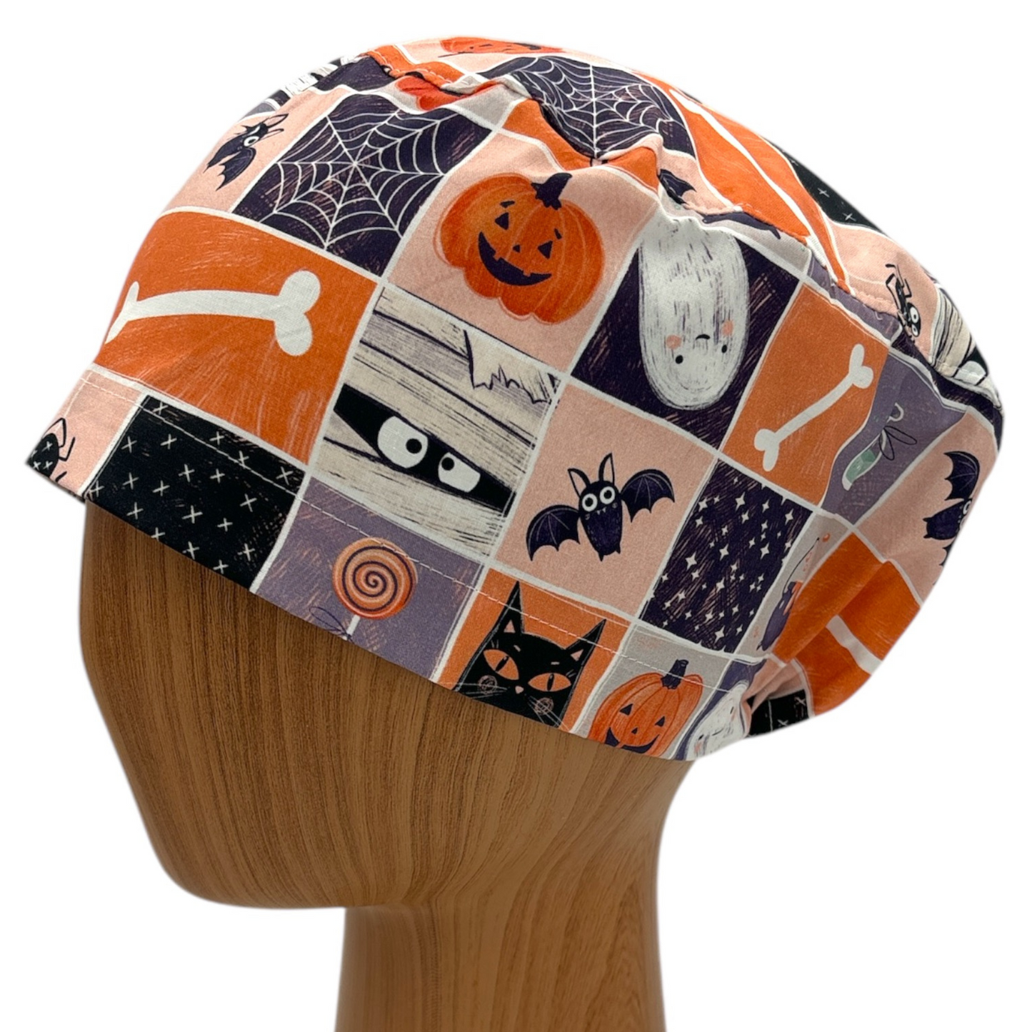 Halloween Scrub Cap - Euro Style