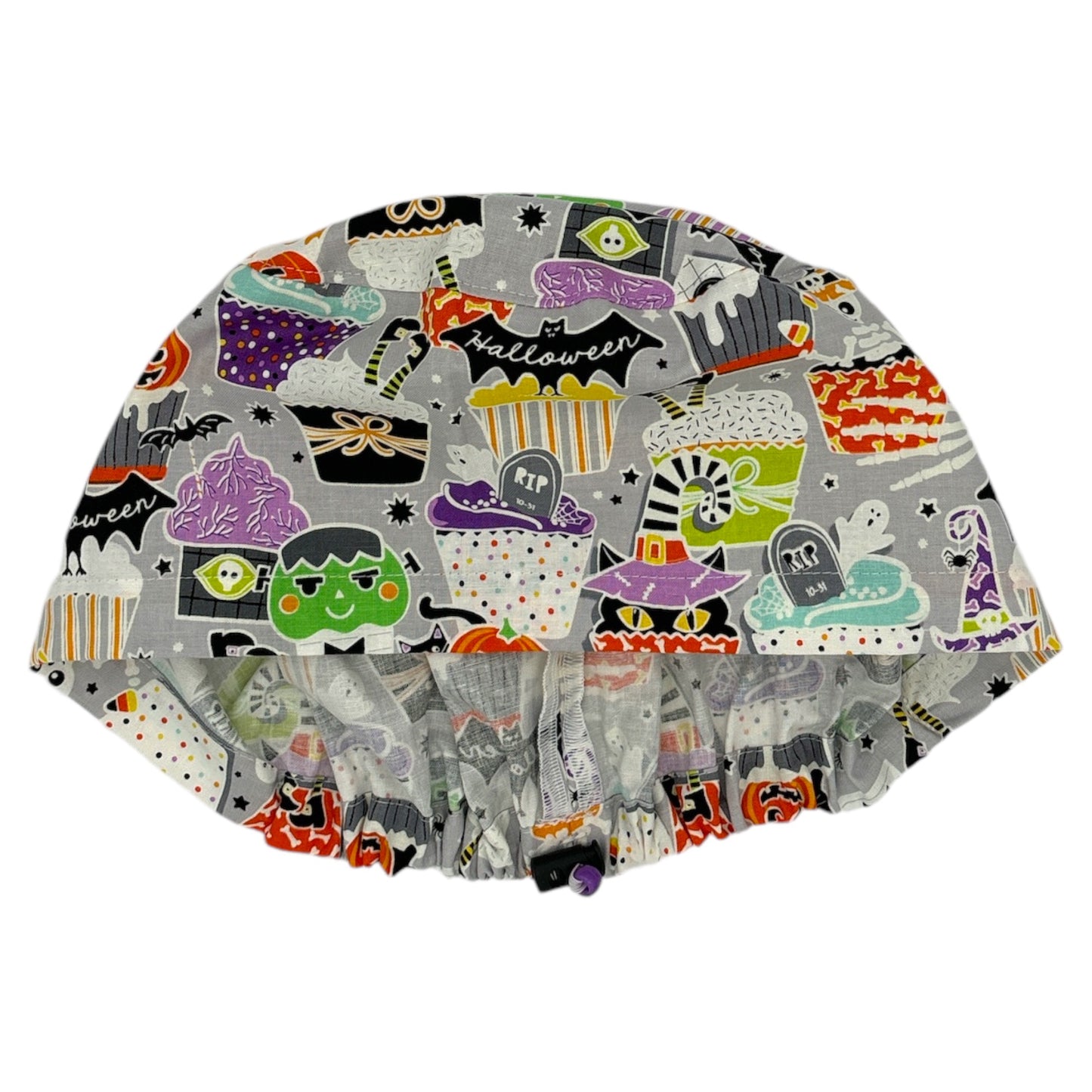 Halloween Ghost Scrub Cap - Euro Style