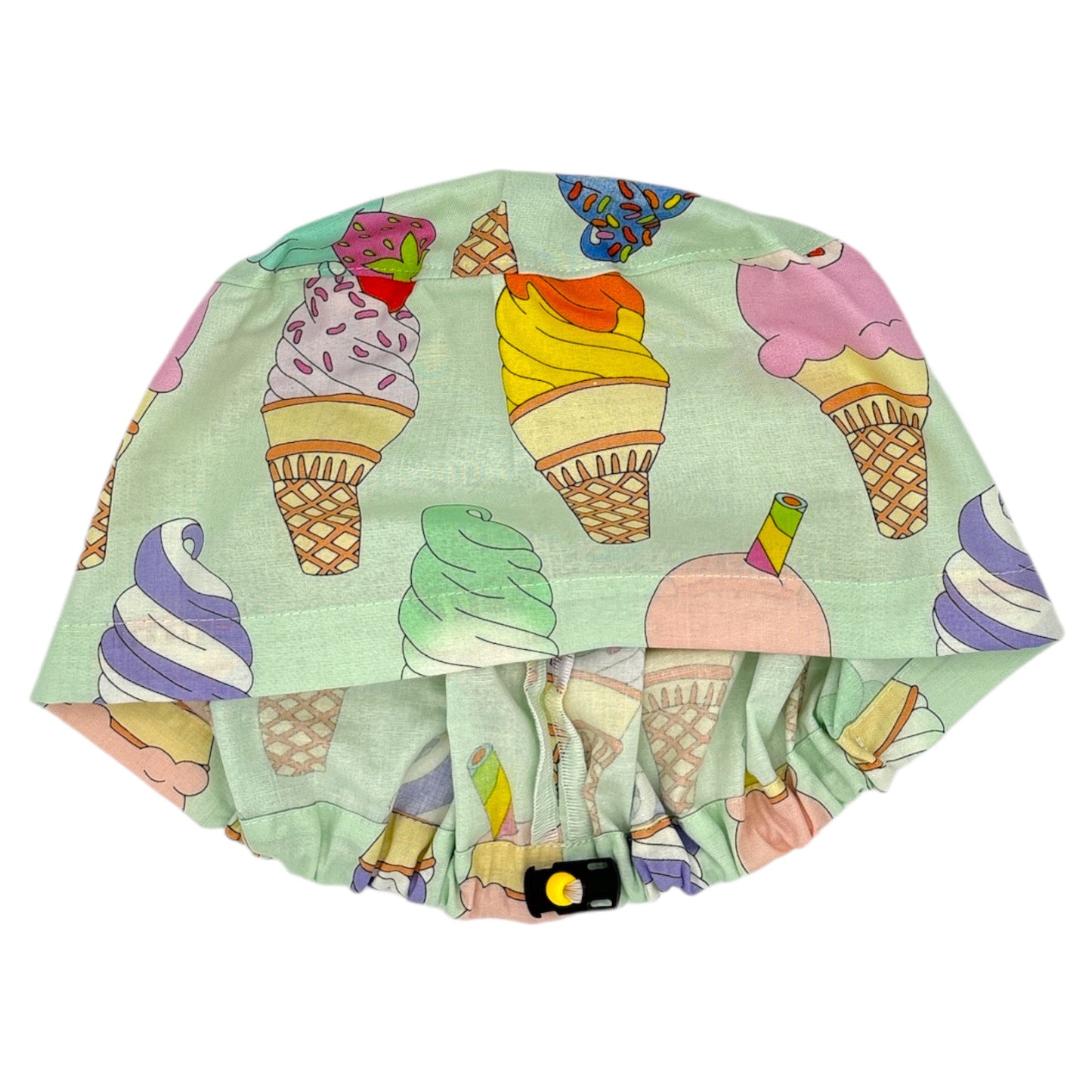 Retro Ice Cream Print Scrub Cap - Euro Style