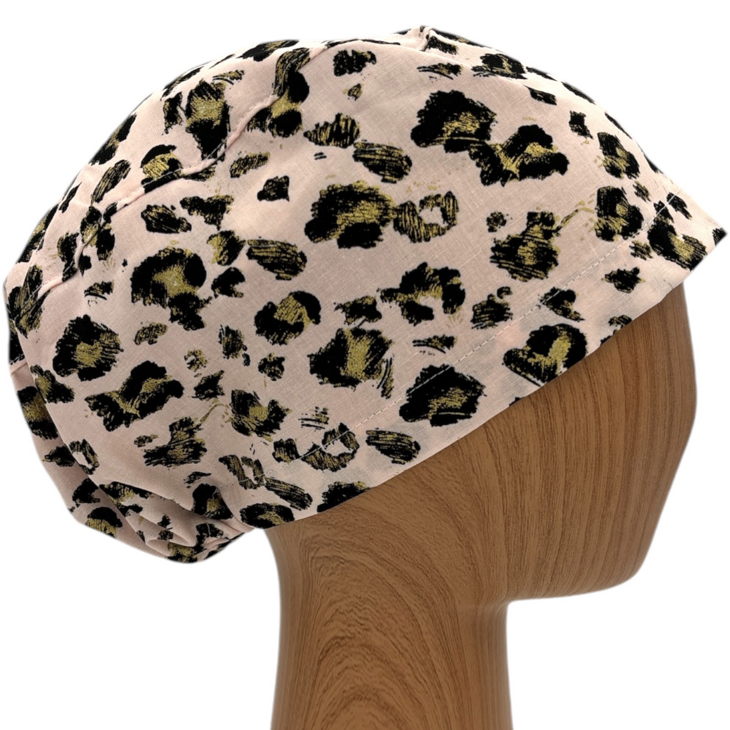 Leopard Print Scrub Cap - Euro Style