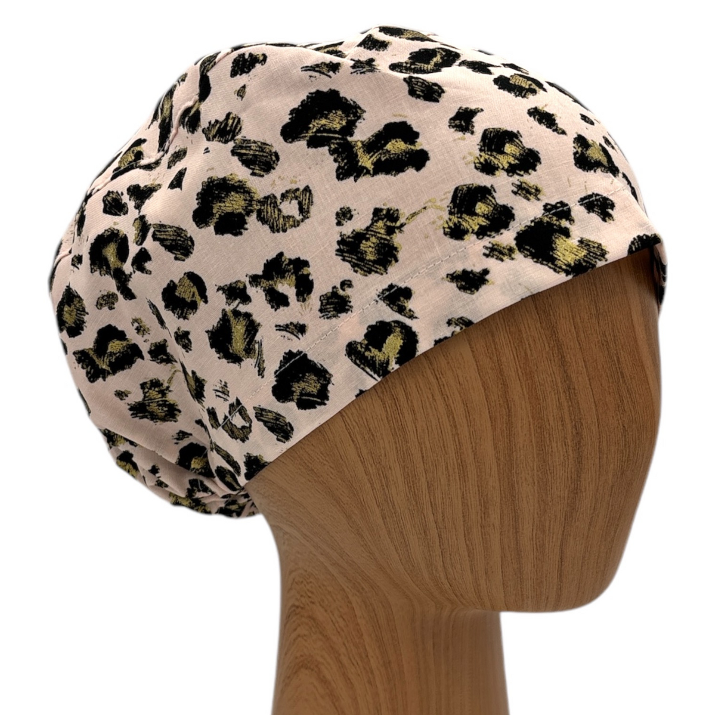 Leopard Print Scrub Cap - Euro Style