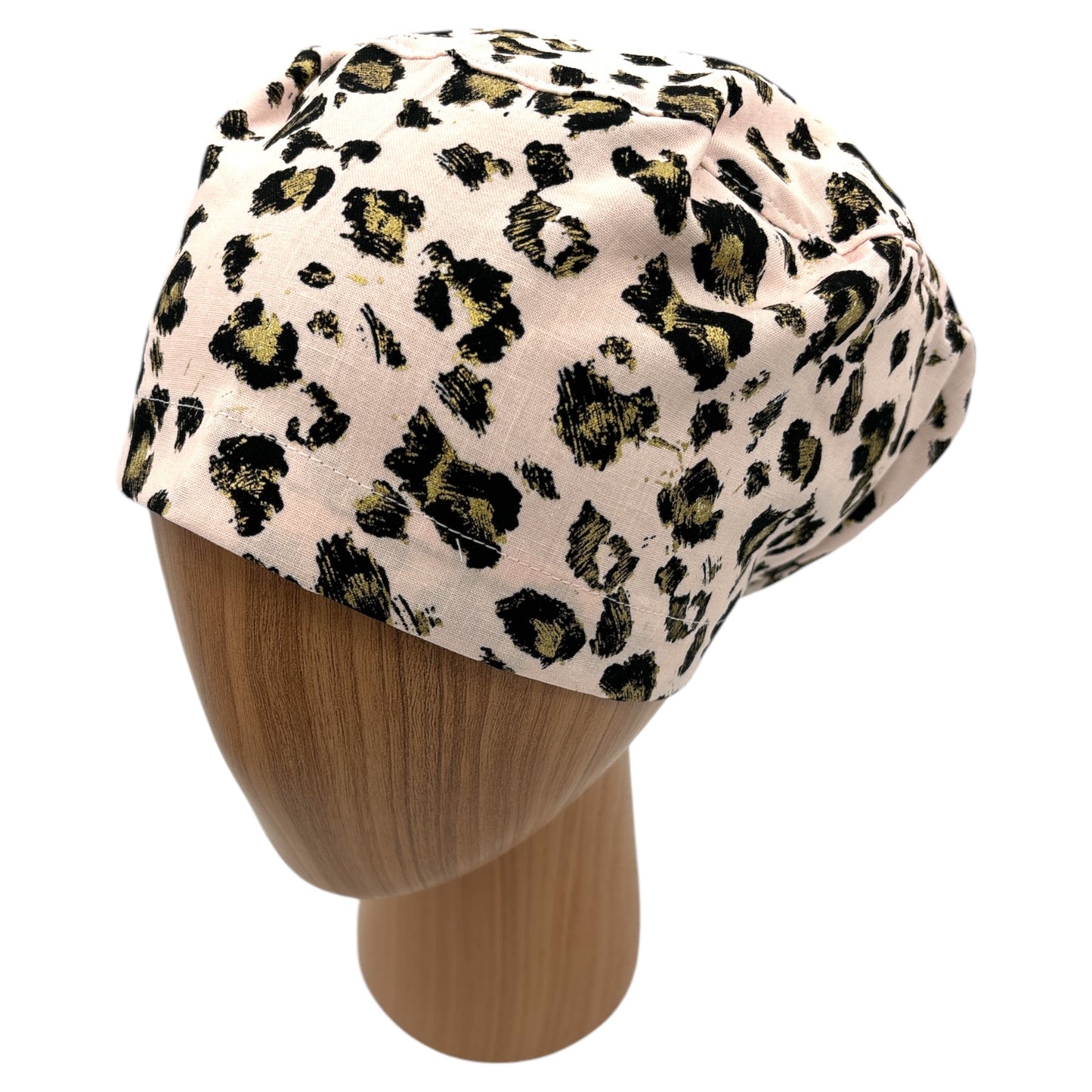 Leopard Print Scrub Cap - Euro Style