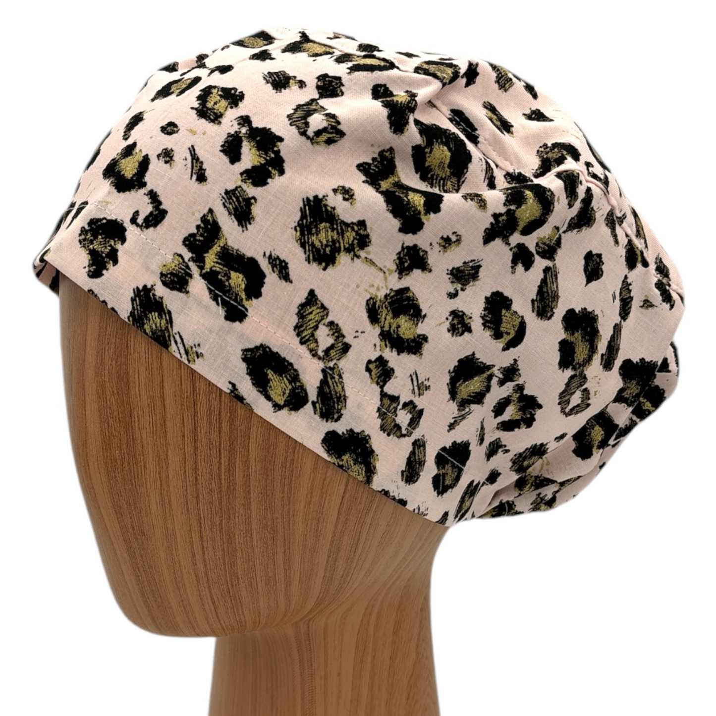 Leopard Print Scrub Cap - Euro Style