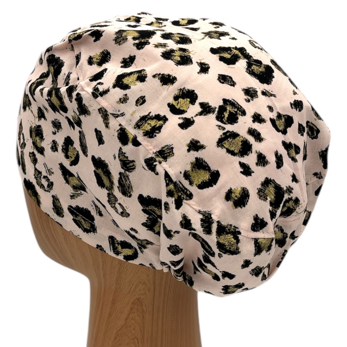 Leopard Print Scrub Cap - Euro Style