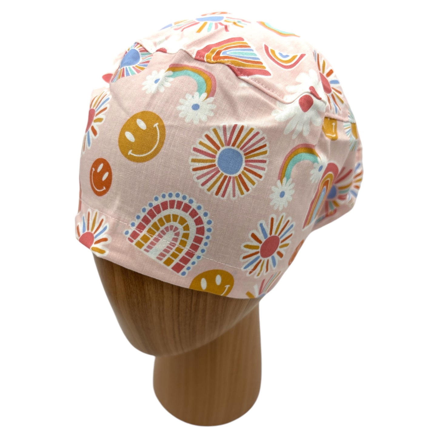 Boho Rainbow Scrub Cap - Euro Style