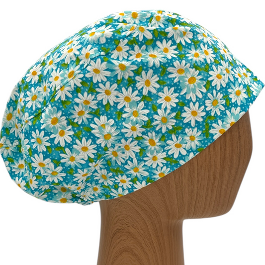 Floral Scrub Cap - Euro Style