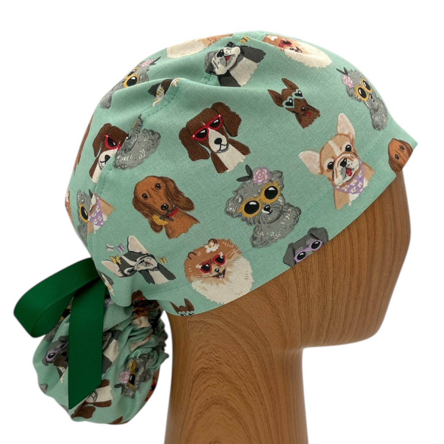 Dog Scrub Cap - Ponytail Style