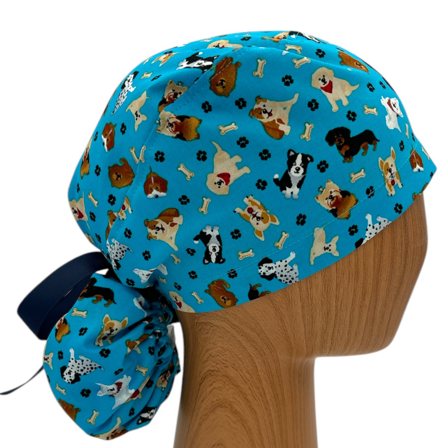 Dog Scrub Cap - Ponytail Style