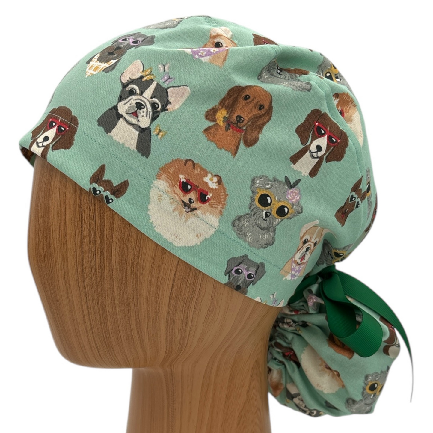 Dog Scrub Cap - Ponytail Style