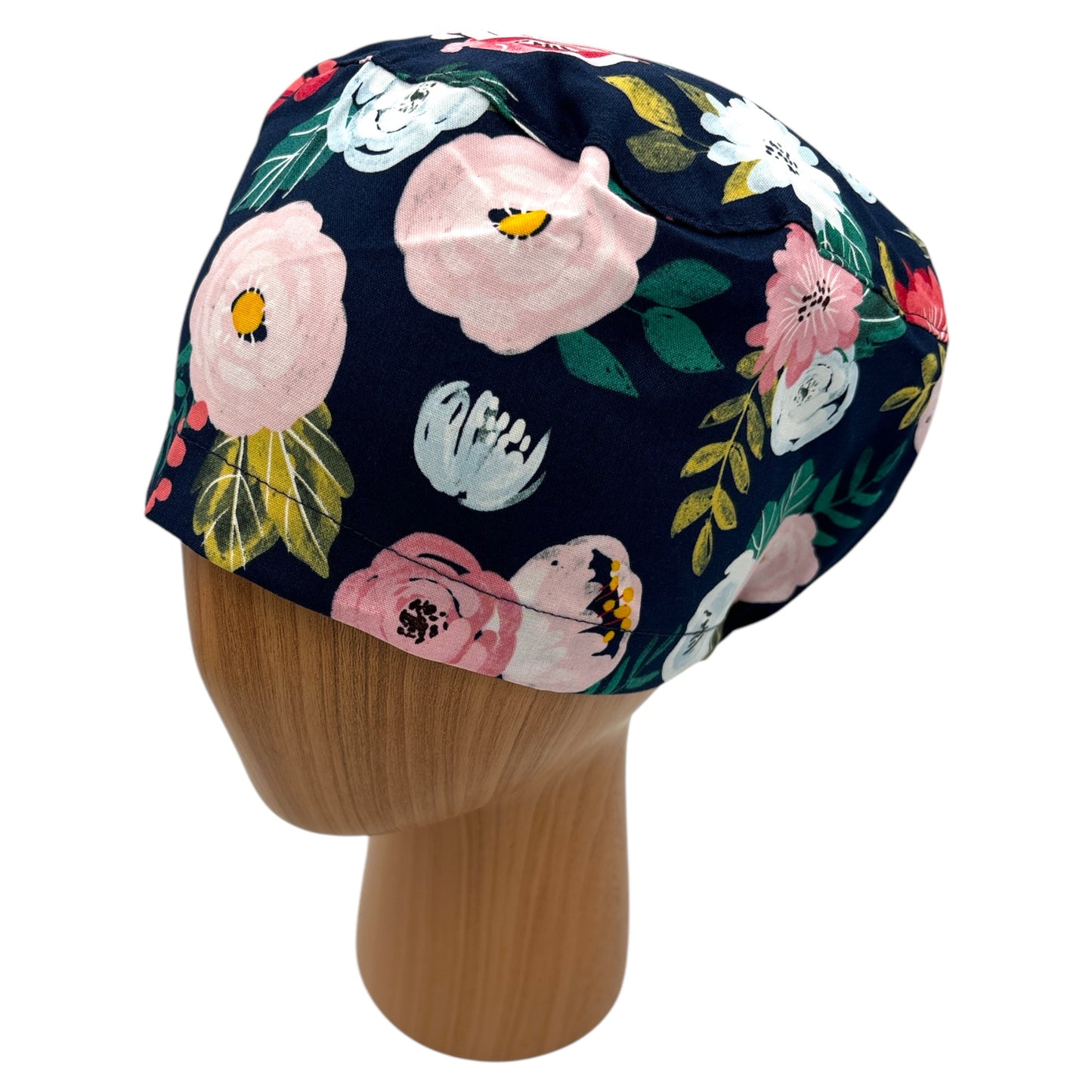 Floral Scrub Cap - Euro Style