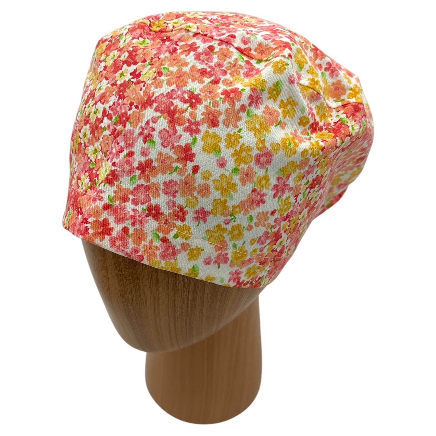 Floral Scrub Cap - Euro Style