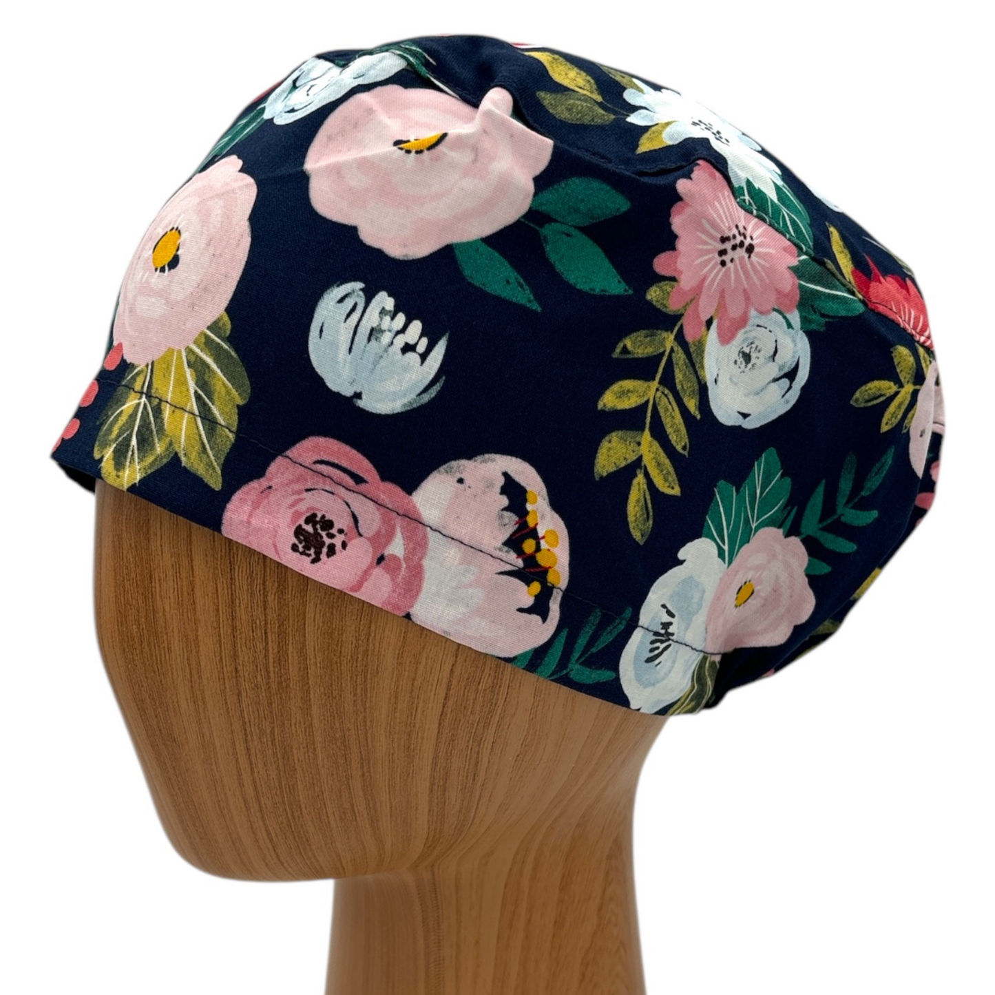 Floral Scrub Cap - Euro Style