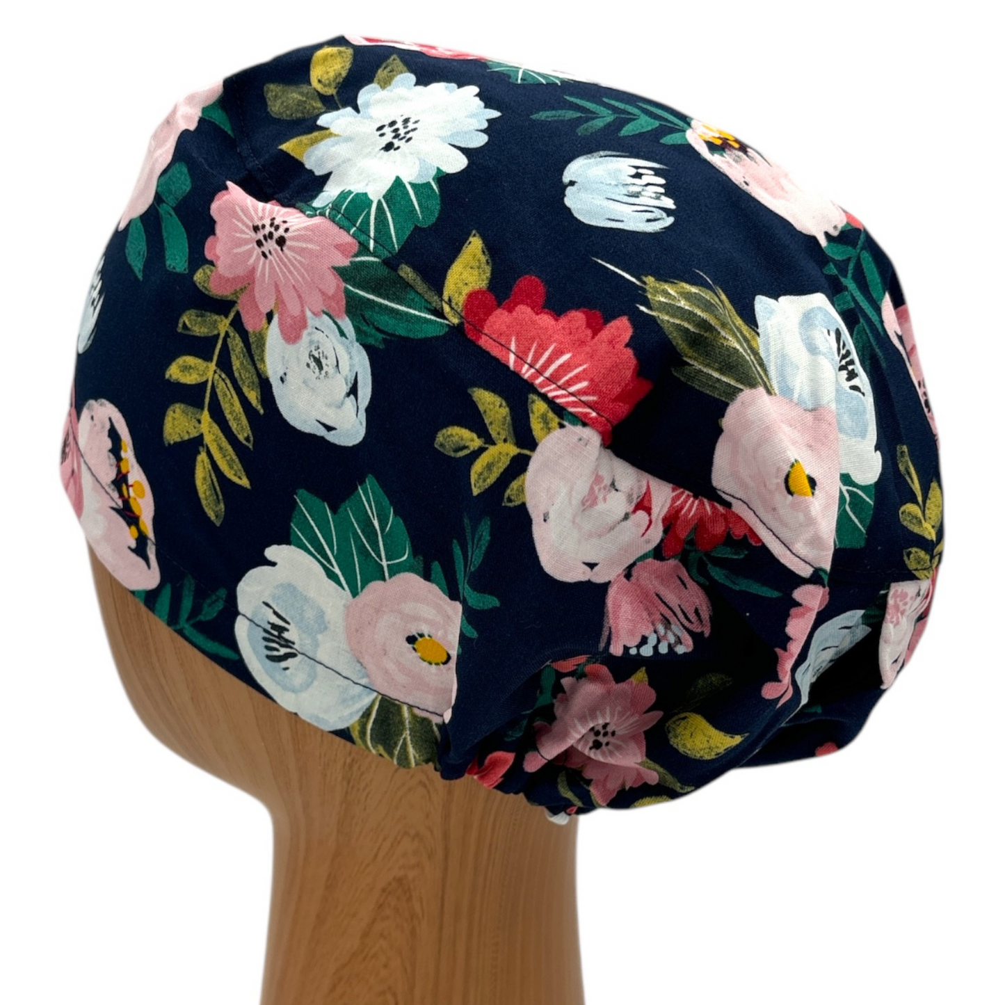 Floral Scrub Cap - Euro Style