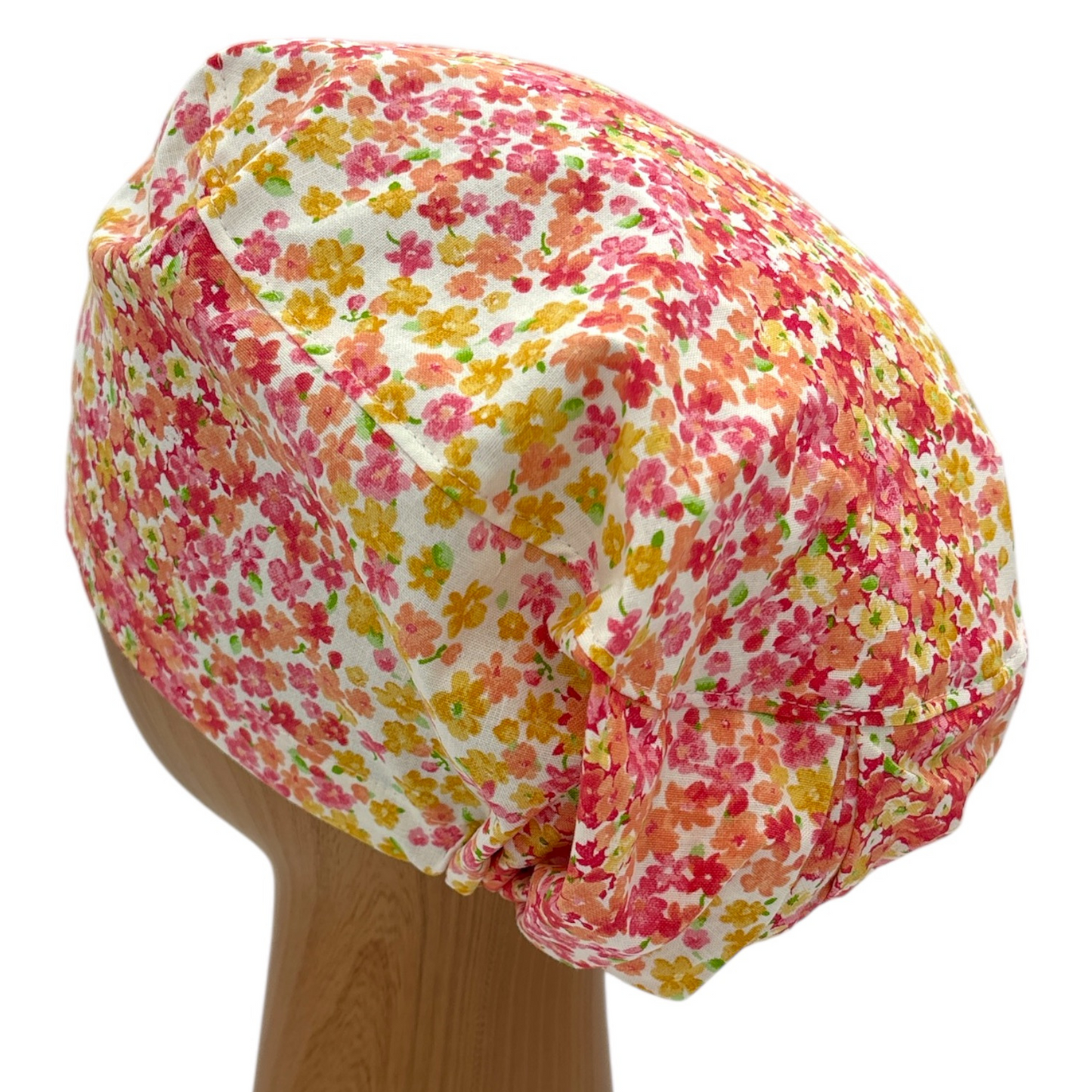 Floral Scrub Cap - Euro Style