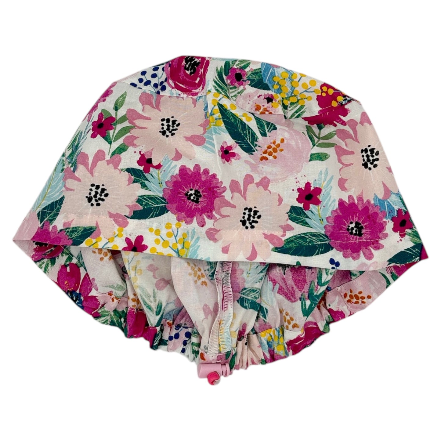 Floral Scrub Cap - Euro Style