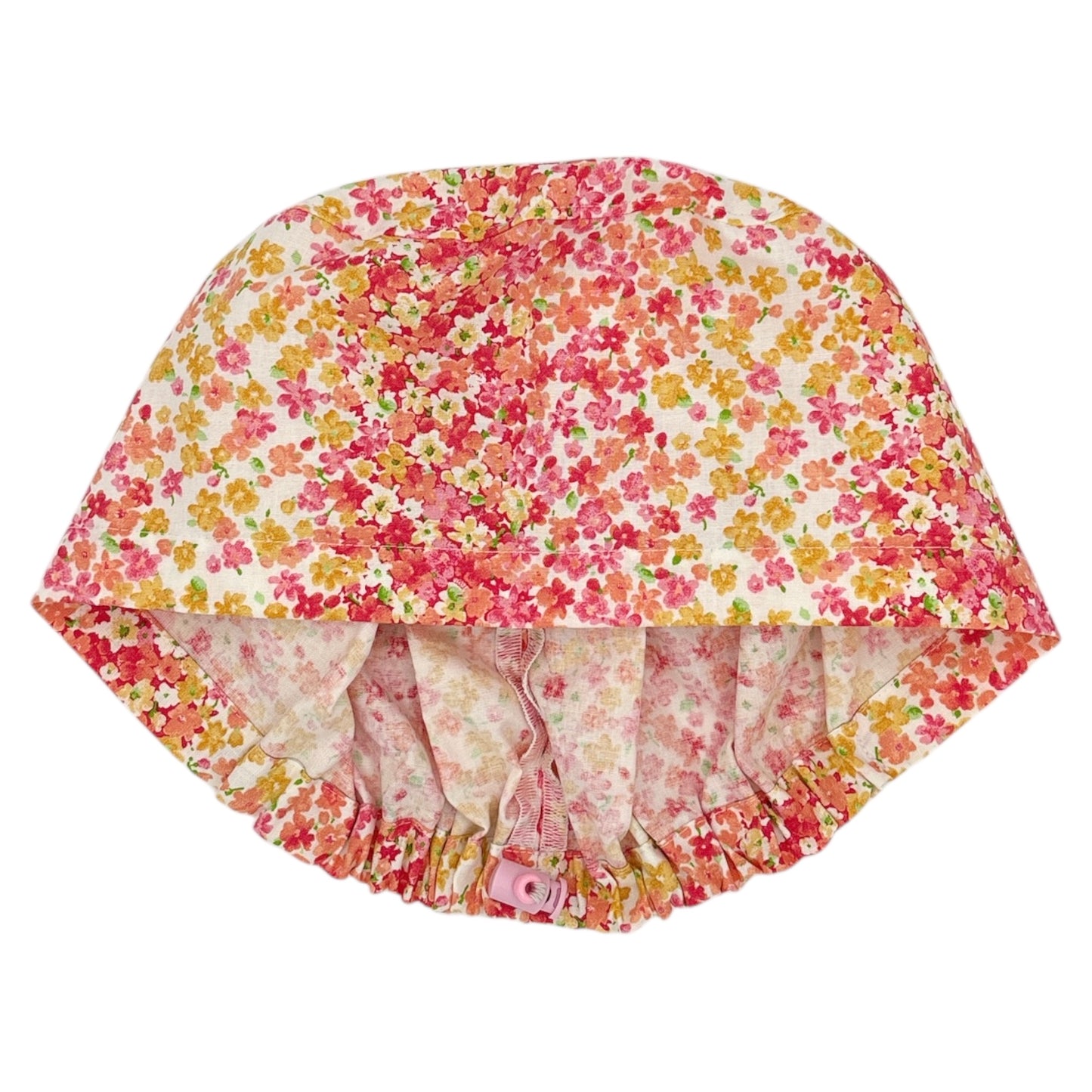 Floral Scrub Cap - Euro Style