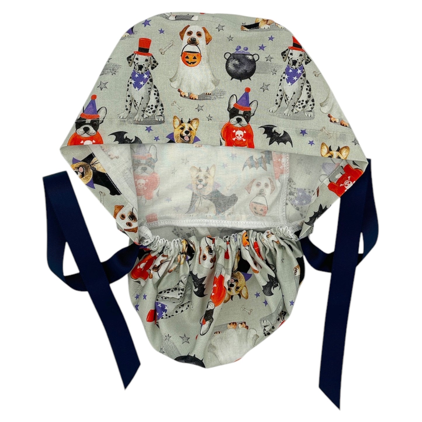 Halloween Scrub Cap - Ponytail Style