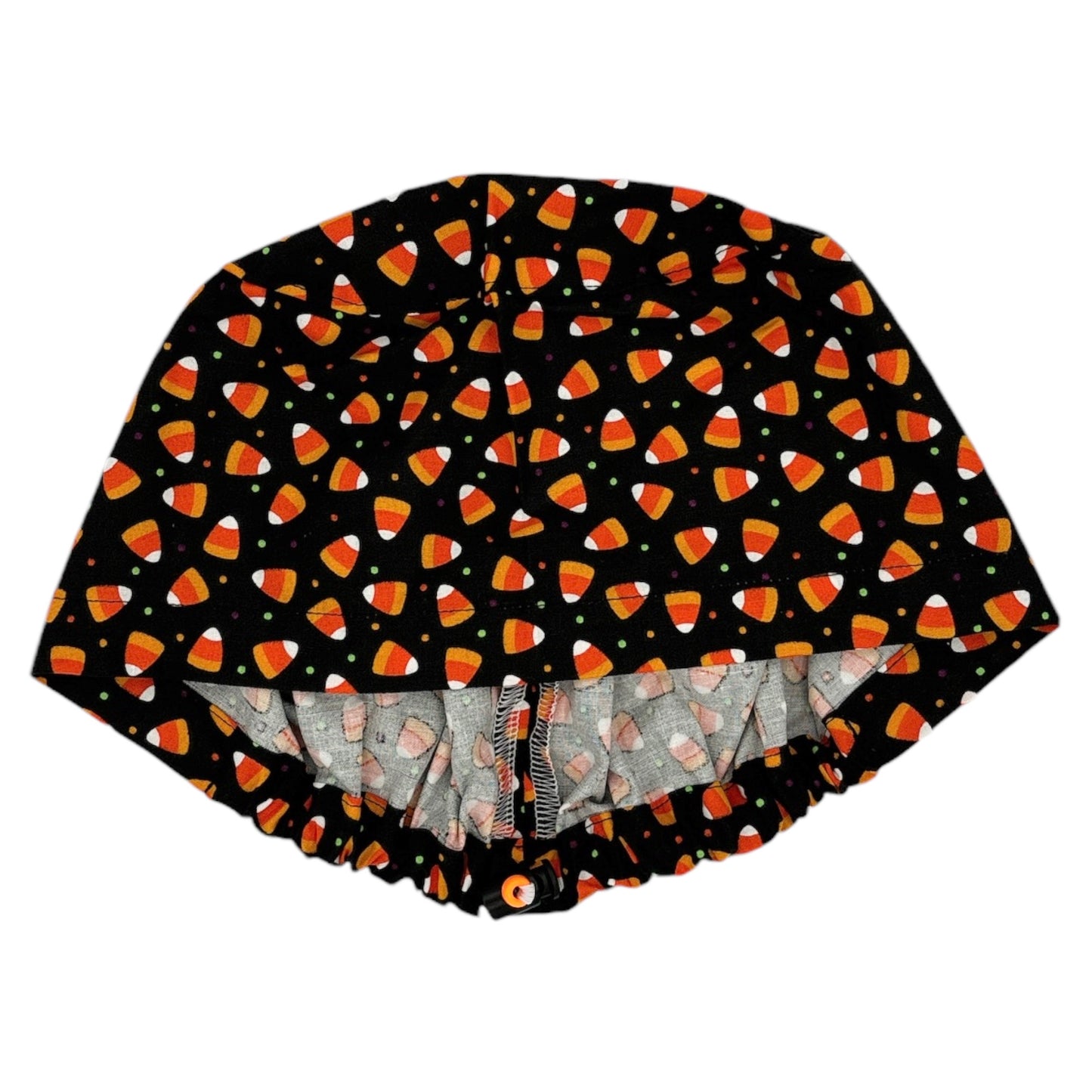 Candy Corn Scrub Cap - Euro Style for Halloween / Fall