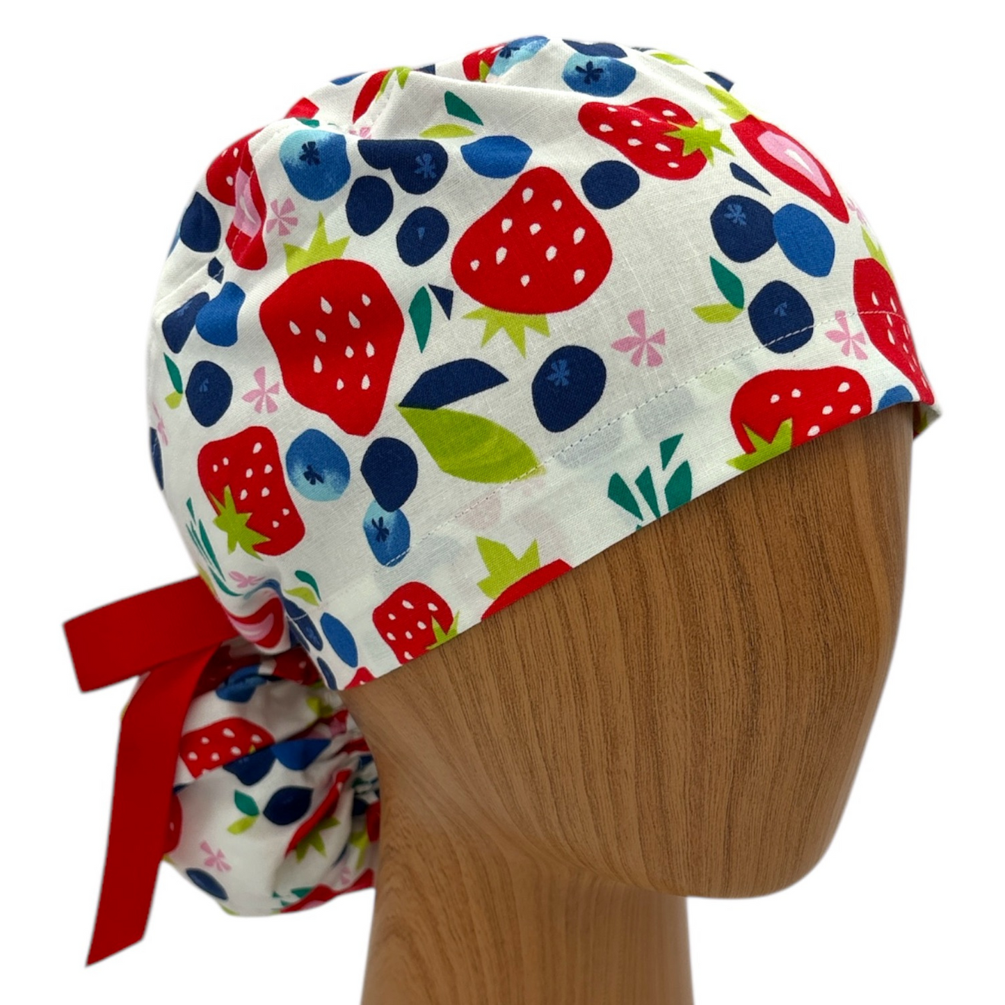 Mix Berry Scrub Cap - Ponytail Style
