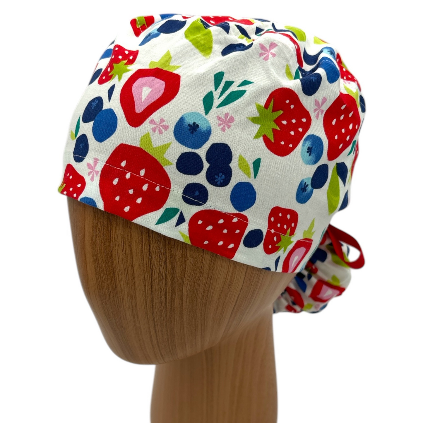 Mix Berry Scrub Cap - Ponytail Style