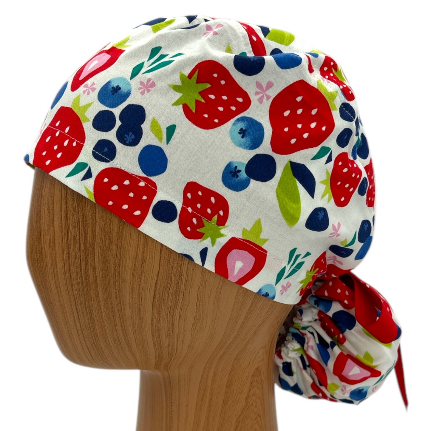 Mix Berry Scrub Cap - Ponytail Style