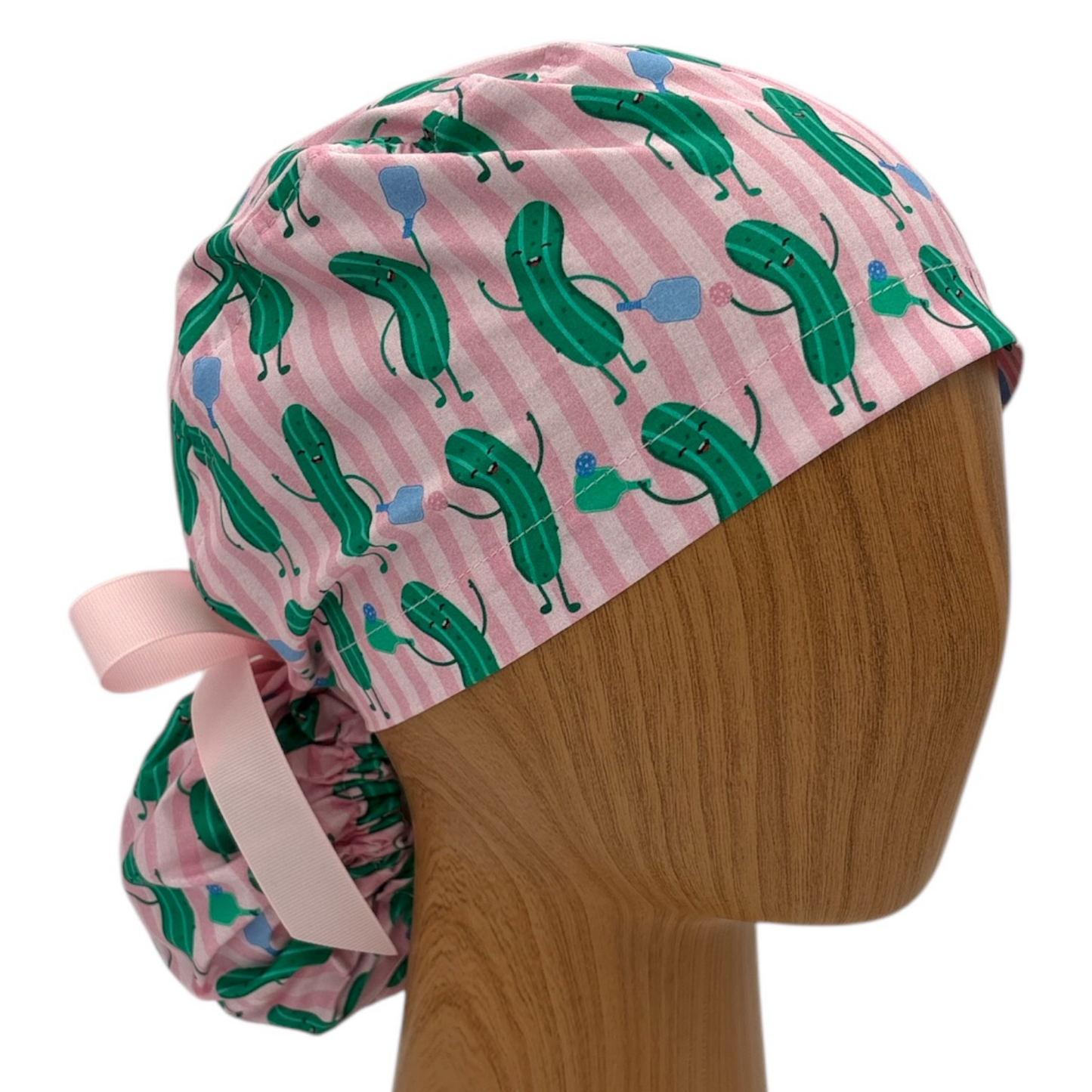 Pickle Scrub Cap - Ponytail Style