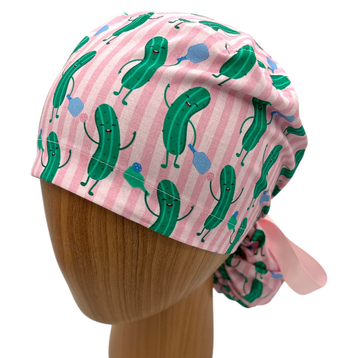 Pickle Scrub Cap - Ponytail Style