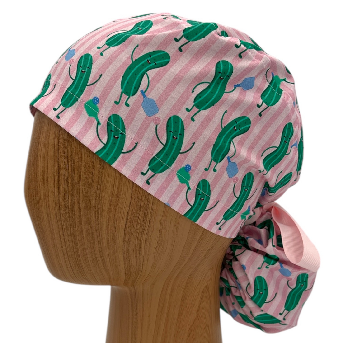 Pickle Scrub Cap - Ponytail Style