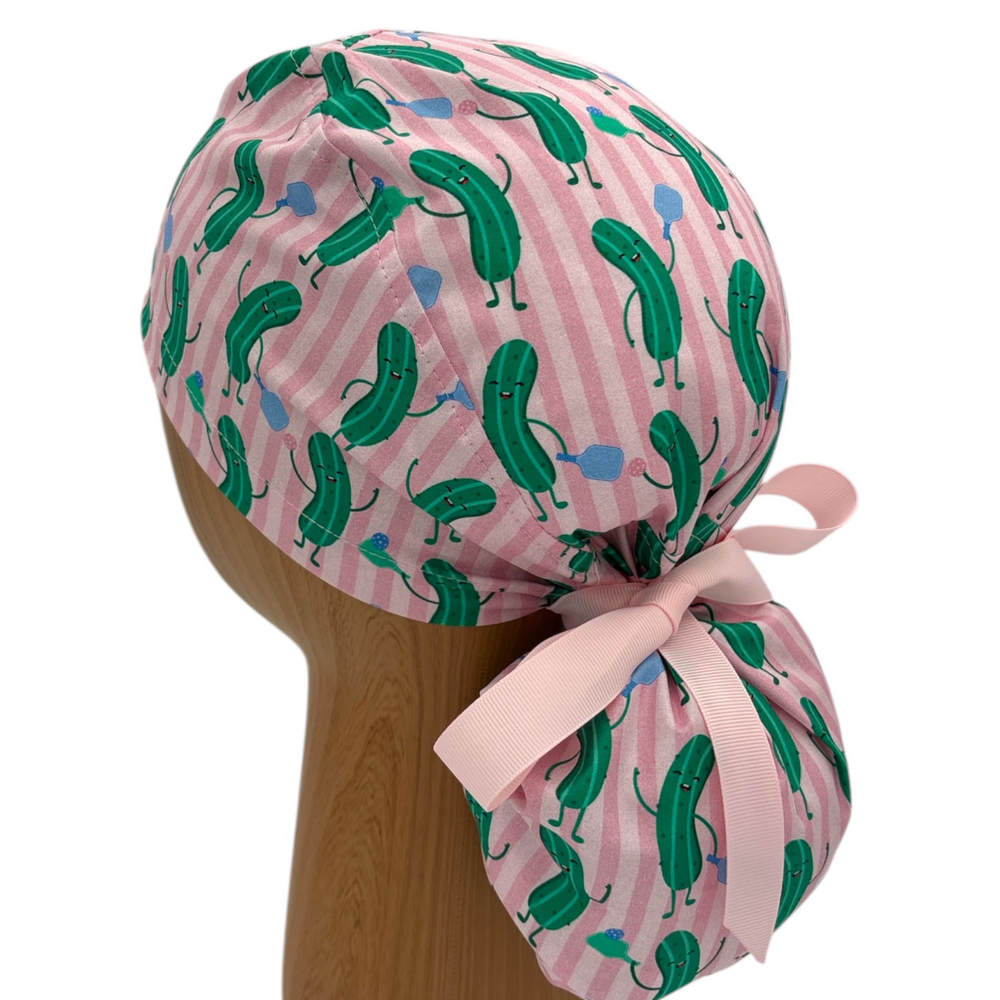 Pickle Scrub Cap - Ponytail Style