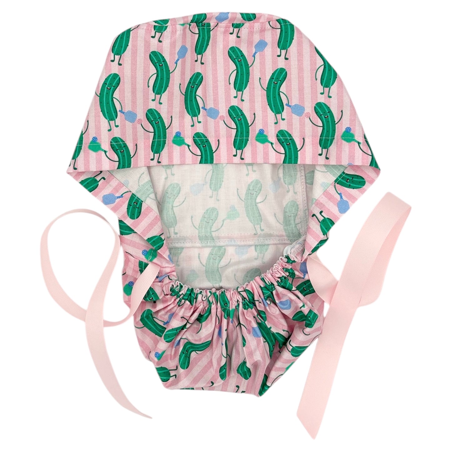 Pickle Scrub Cap - Ponytail Style
