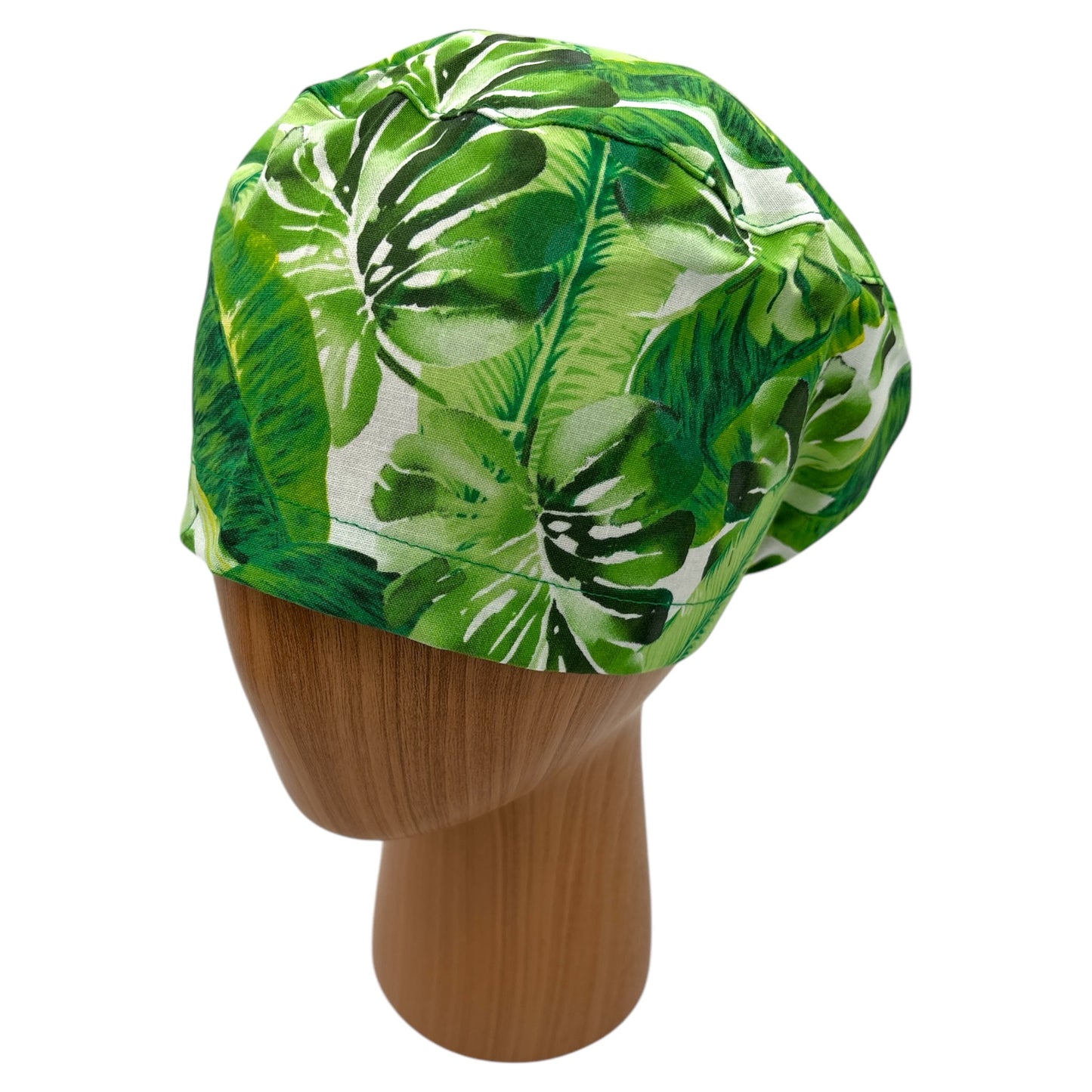 Tropical Leaf Scrub Cap - Euro Style
