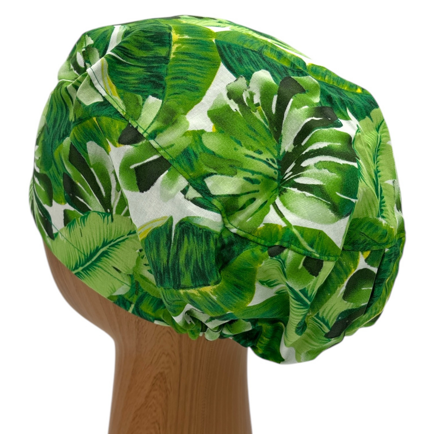Tropical Leaf Scrub Cap - Euro Style